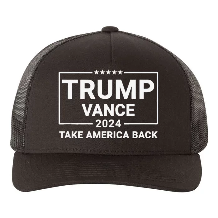 Trump Vance 2024 Take America Back Yupoong Adult 5-Panel Trucker Hat