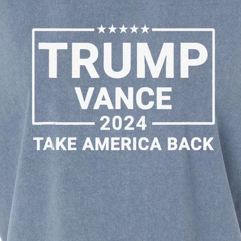 Trump Vance 2024 Take America Back Garment-Dyed Women's Muscle Tee