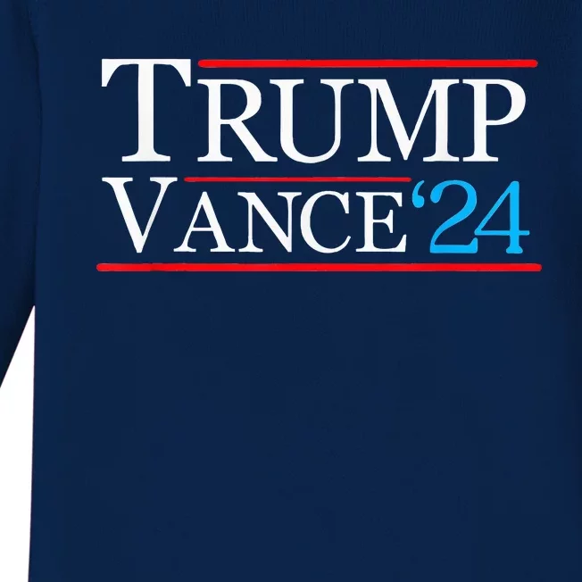 Trump Vance 2024 Trump Campaign Vance Baby Long Sleeve Bodysuit