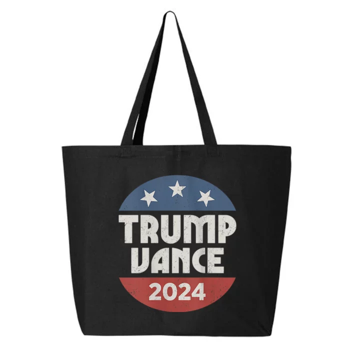 Trump Vance 2024 President Trump Supporter Re Election 25L Jumbo Tote