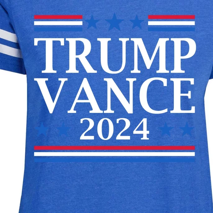 Trump Vance 2024 Enza Ladies Jersey Football T-Shirt