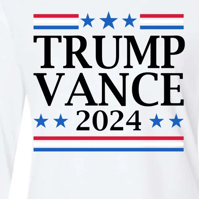 Trump Vance 2024 Womens Cotton Relaxed Long Sleeve T-Shirt