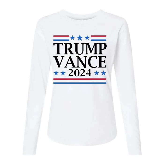 Trump Vance 2024 Womens Cotton Relaxed Long Sleeve T-Shirt