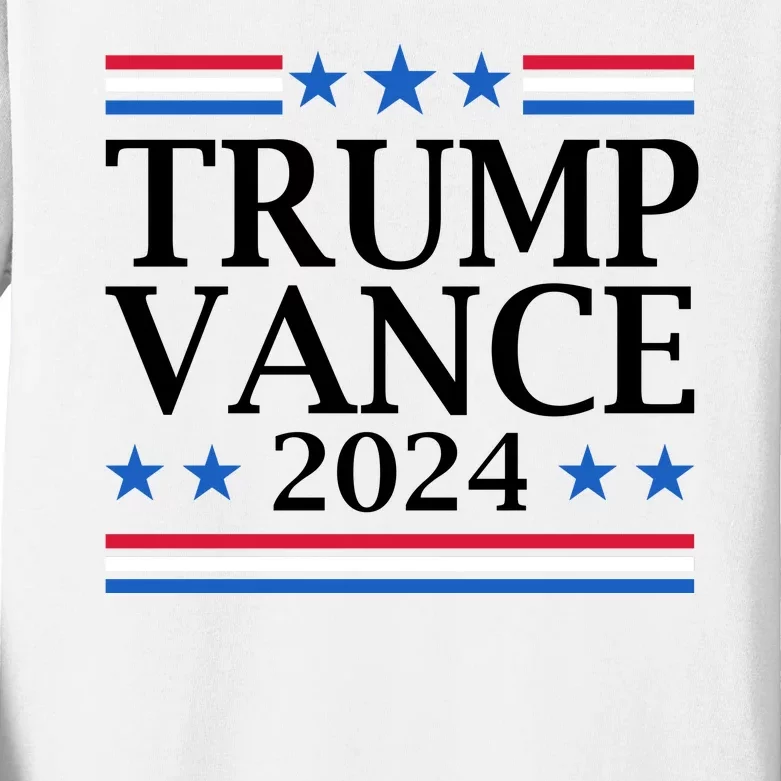 Trump Vance 2024 Kids Long Sleeve Shirt