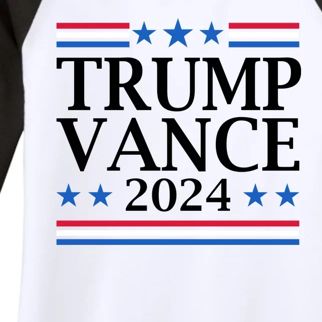 Trump Vance 2024 Women's Tri-Blend 3/4-Sleeve Raglan Shirt