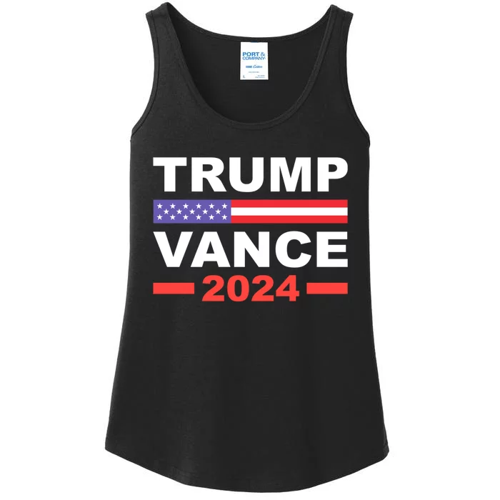 Trump Vance 2024 For President Vp Usa Election Patriotic Ladies Essential Tank