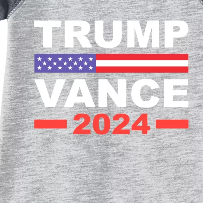 Trump Vance 2024 For President Vp Usa Election Patriotic Infant Baby Jersey Bodysuit