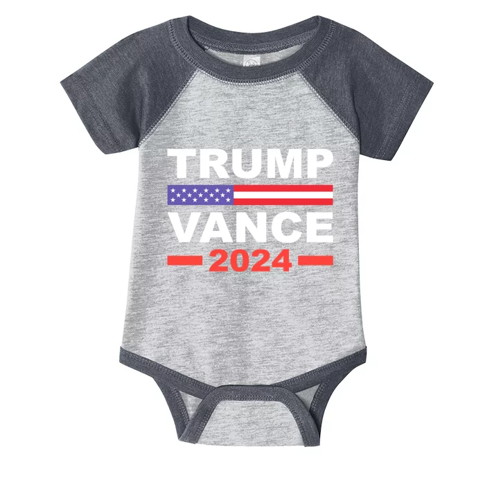 Trump Vance 2024 For President Vp Usa Election Patriotic Infant Baby Jersey Bodysuit