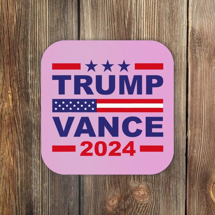 Trump Vance 2024 For President Vp Usa Election Patriotic Coaster