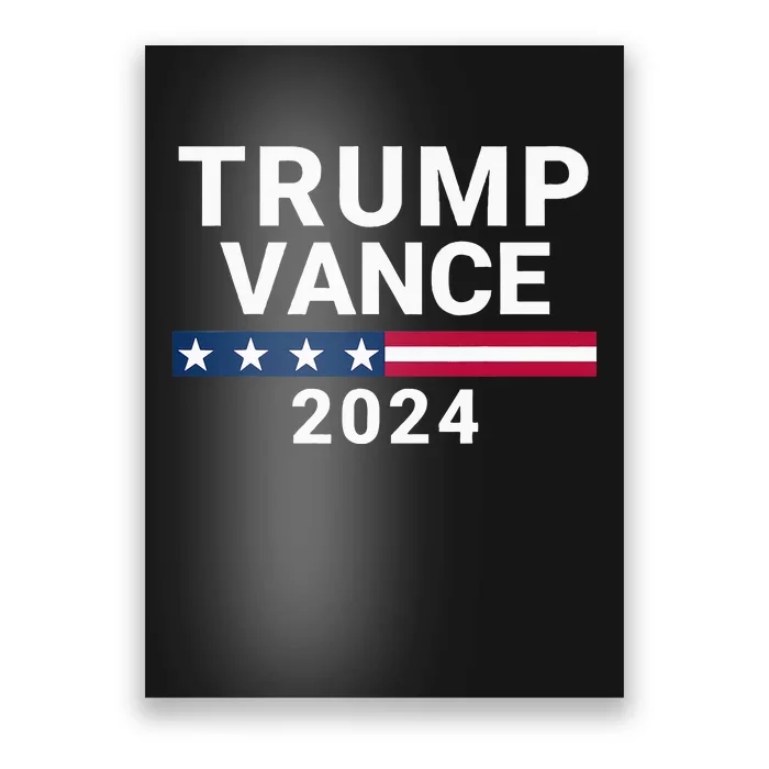 Trump Vance 2024 For President Vp Usa Republican Election Poster