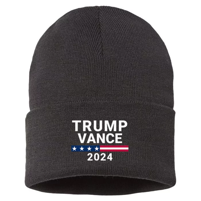 Trump Vance 2024 For President Vp Usa Republican Election Sustainable Knit Beanie