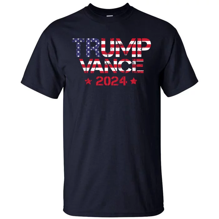 Trump Vance 2024 Vintage Patriotic Tall T-Shirt