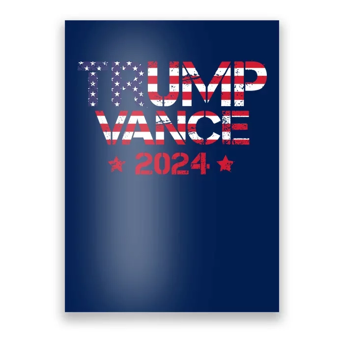 Trump Vance 2024 Vintage Patriotic Poster