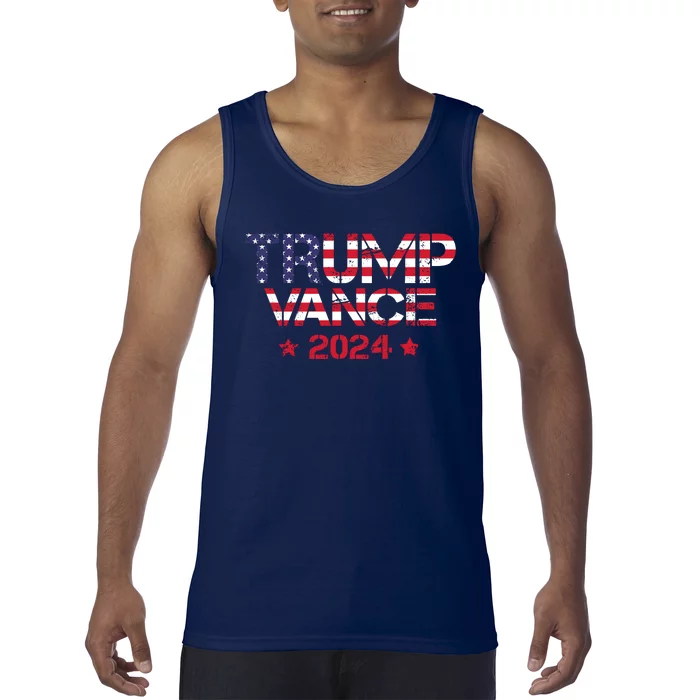 Trump Vance 2024 Vintage Patriotic Tank Top