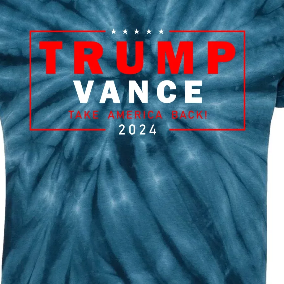 Trump Vance 2024 Take America Back Usa Presidential Election Kids Tie-Dye T-Shirt