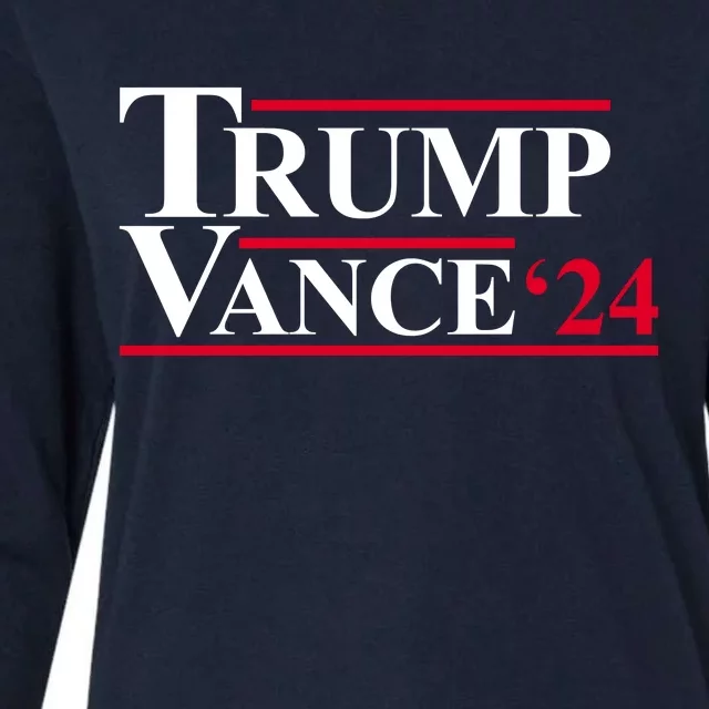 Trump Vance 2024 Election Womens Cotton Relaxed Long Sleeve T-Shirt