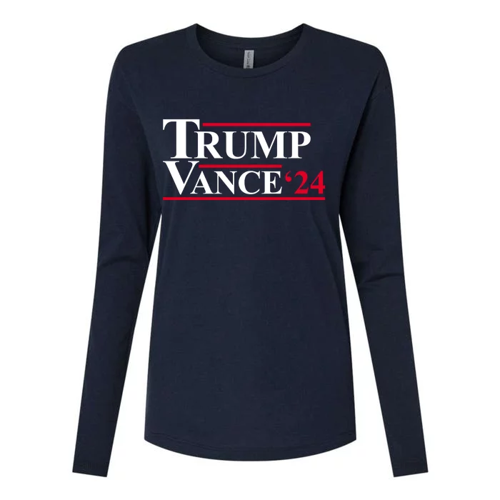 Trump Vance 2024 Election Womens Cotton Relaxed Long Sleeve T-Shirt