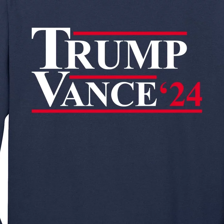 Trump Vance 2024 Election Tall Long Sleeve T-Shirt