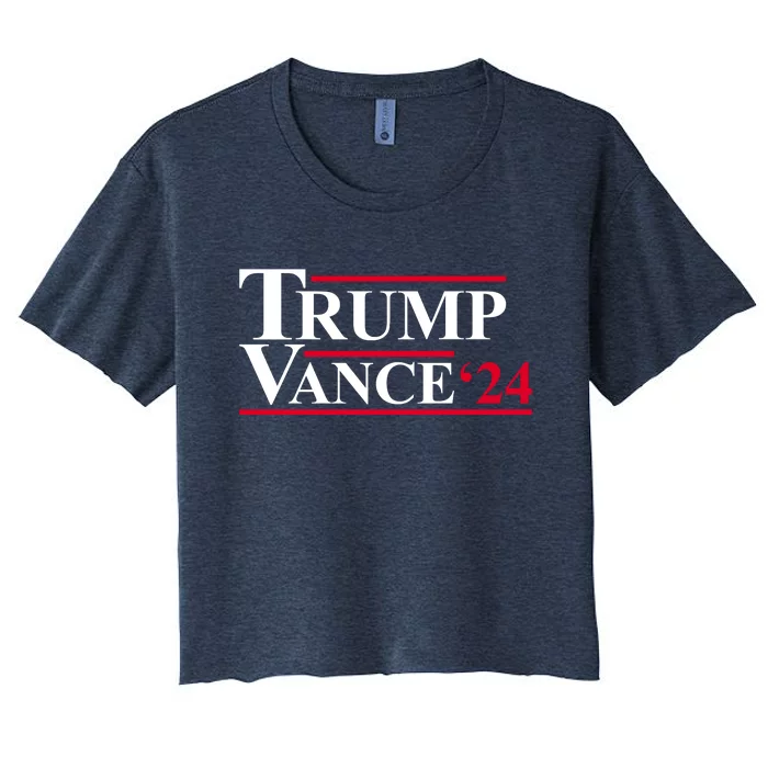 Trump Vance 2024 Election Women's Crop Top Tee