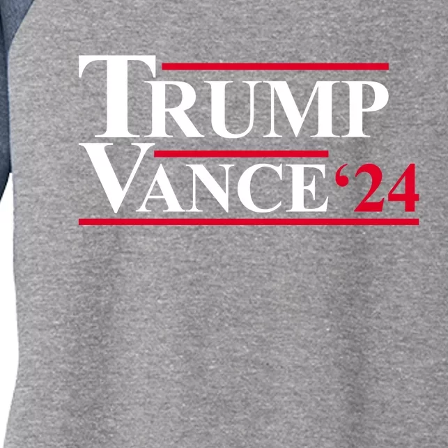 Trump Vance 2024 Election Women's Tri-Blend 3/4-Sleeve Raglan Shirt