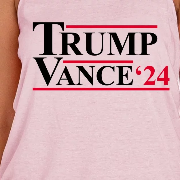 Trump Vance 2024 Election Women's Knotted Racerback Tank