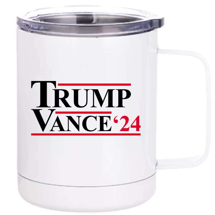 Trump Vance 2024 Election Front & Back 12oz Stainless Steel Tumbler Cup