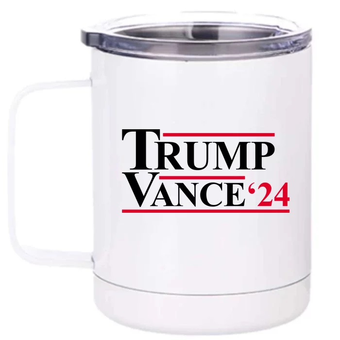 Trump Vance 2024 Election Front & Back 12oz Stainless Steel Tumbler Cup