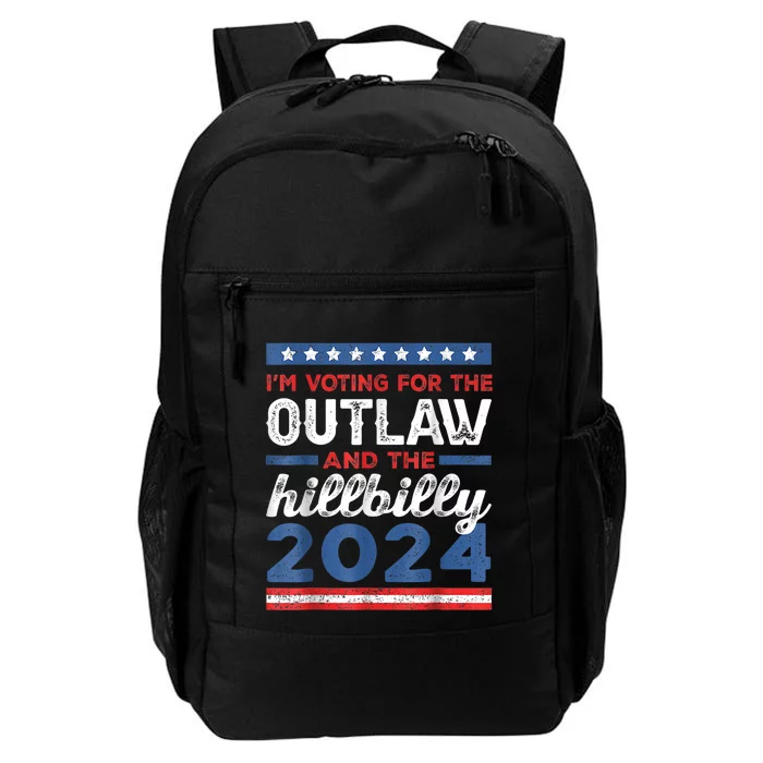 Trump Vance 2024 Donald Trump J.D. Vance Outlaw Hillbilly Daily Commute Backpack