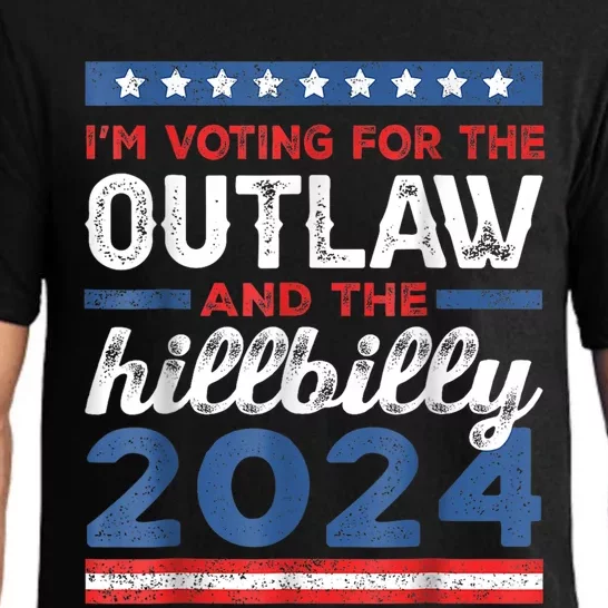 Trump Vance 2024 Donald Trump J.D. Vance Outlaw Hillbilly Pajama Set