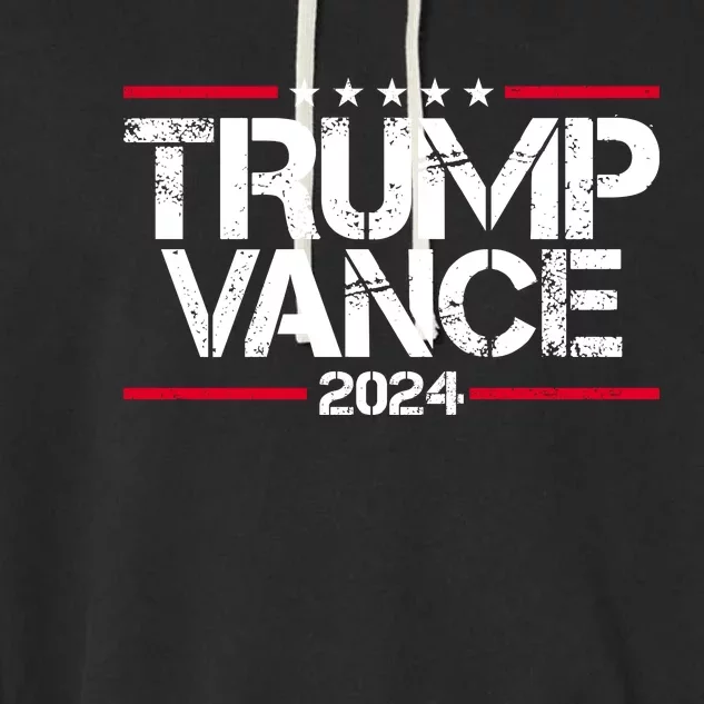 Trump Vance 2024 Election Vice President Garment-Dyed Fleece Hoodie