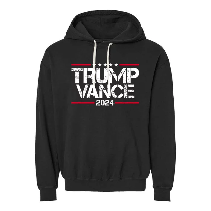 Trump Vance 2024 Election Vice President Garment-Dyed Fleece Hoodie