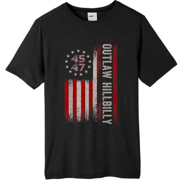 Trump Vance 2024 Donald Trump J.D. Vance Outlaw Hillbilly ChromaSoft Performance T-Shirt