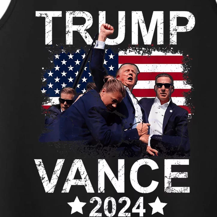 Trump Vance 2024 President Trump Supporter Re Election Performance Tank