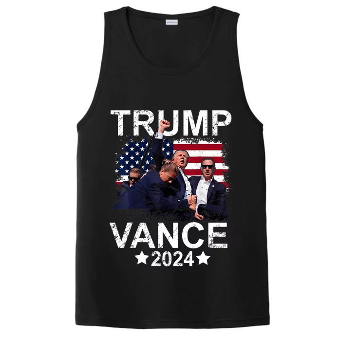 Trump Vance 2024 President Trump Supporter Re Election Performance Tank