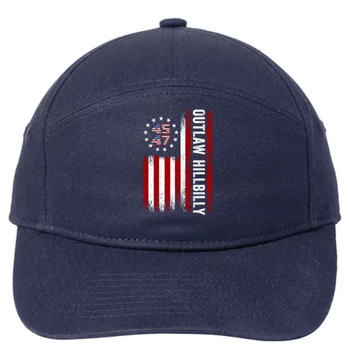 Trump Vance 2024 J.D. Vance Outlaw Hillbilly 7-Panel Snapback Hat