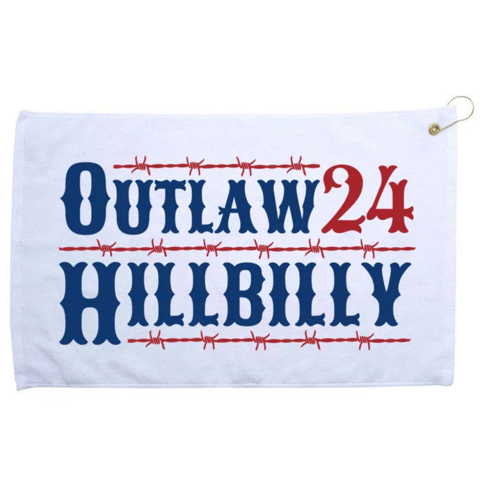 Trump Vance 2024 J.D. Vance Outlaw Hillbilly 24 Grommeted Golf Towel