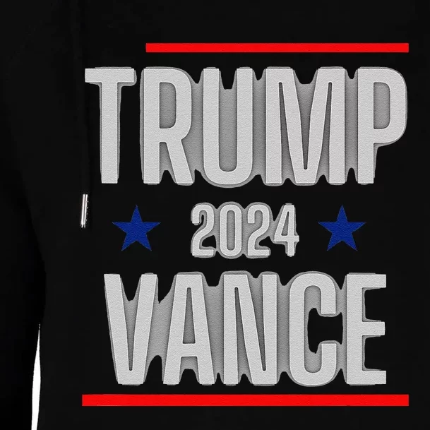 Trump Vance 2024 Presidential Race Womens Funnel Neck Pullover Hood