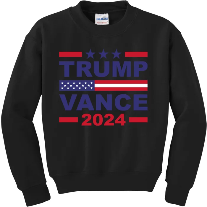 Trump Vance 2024 For President Vp Usa Election Patriotic Kids Sweatshirt