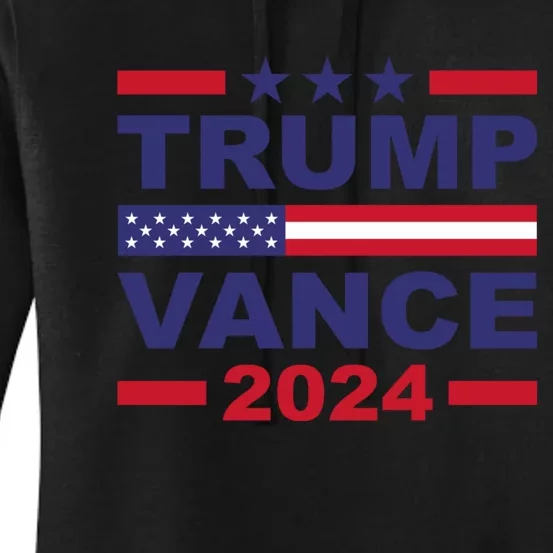 Trump Vance 2024 For President Vp Usa Election Patriotic Women's Pullover Hoodie