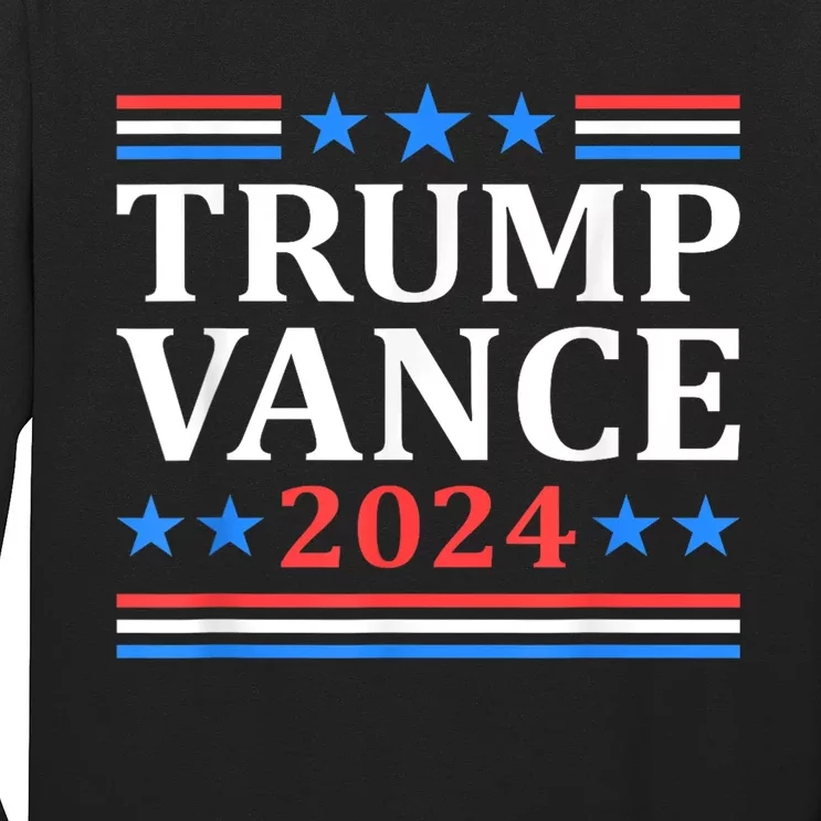 Trump Vance 2024 For President Vp Usa Election Patriotic Long Sleeve Shirt