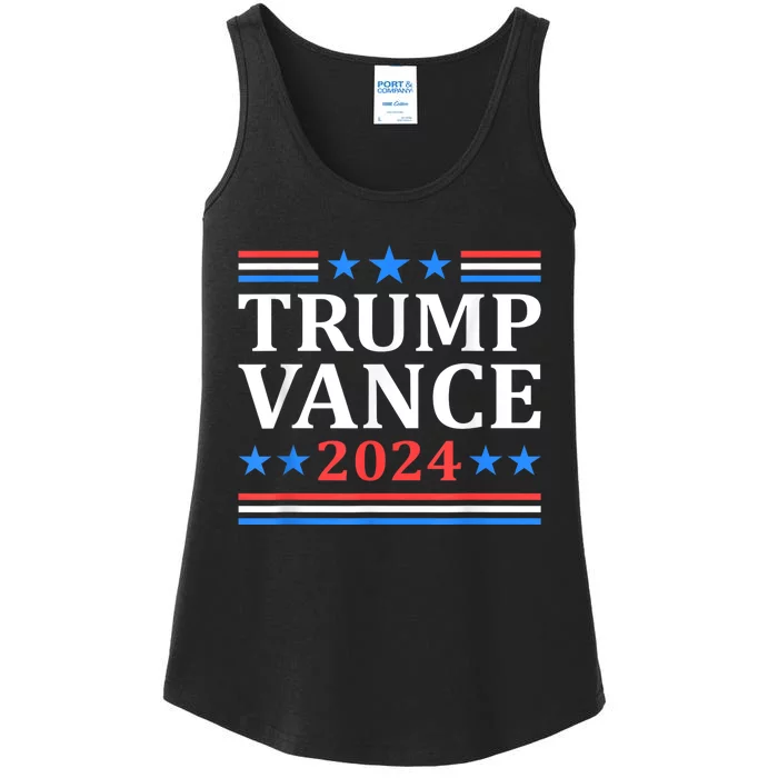 Trump Vance 2024 For President Vp Usa Election Patriotic Ladies Essential Tank