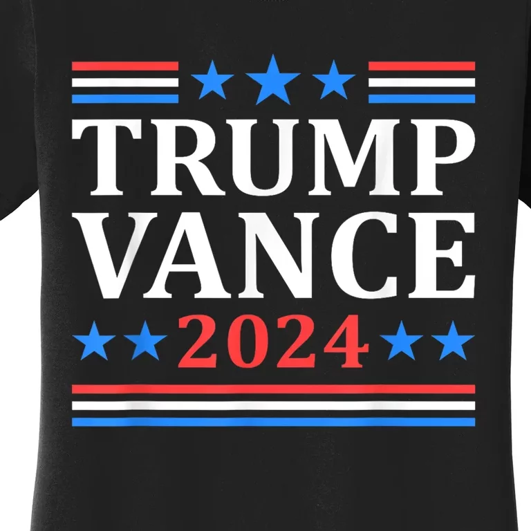 Trump Vance 2024 For President Vp Usa Election Patriotic Women's T-Shirt