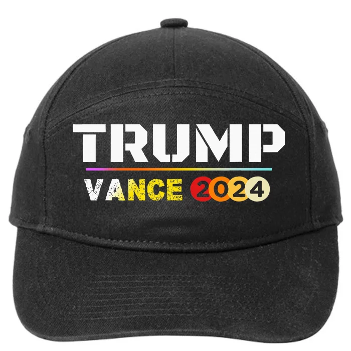 Trump Vance 2024 Vote Trump Patriotic American 7-Panel Snapback Hat