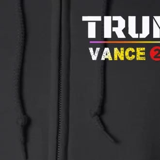 Trump Vance 2024 Vote Trump Patriotic American Full Zip Hoodie