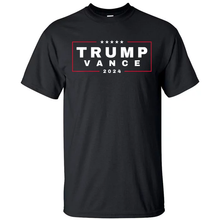 Trump Vance 2024 Vote Trump Retro Vintage Usa Flag Style Tall T-Shirt