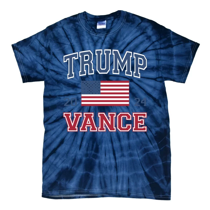 Trump Vance 2024 Donald Trump J.D. Vance For President Tie-Dye T-Shirt