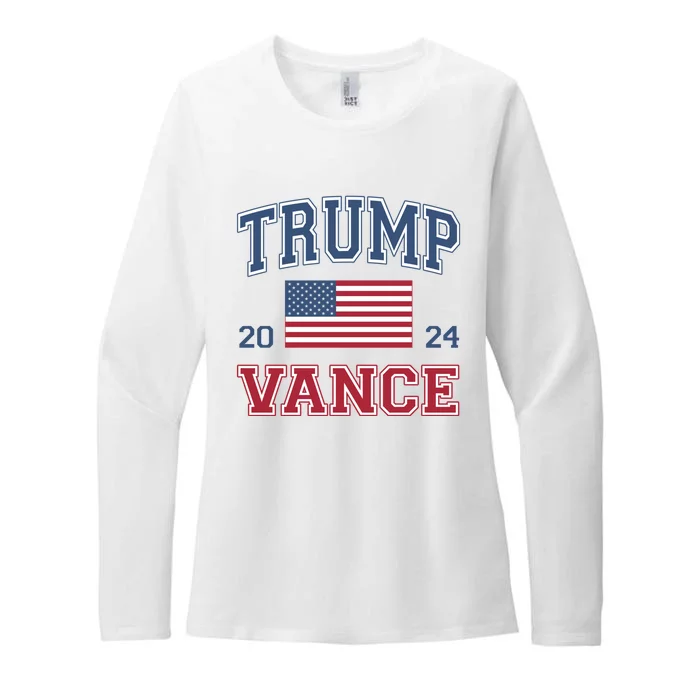 Trump Vance 2024 Donald Trump J.D. Vance For President Womens CVC Long Sleeve Shirt