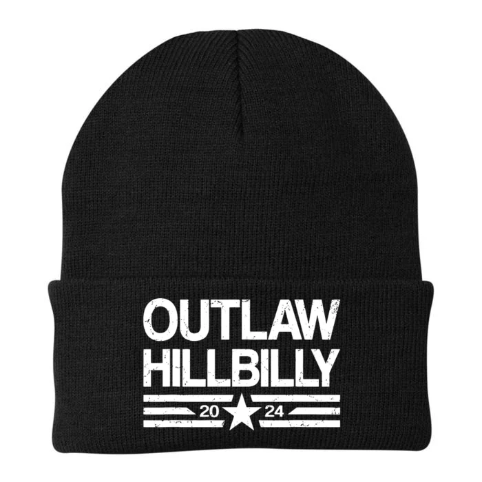 Trump Vance 2024 Outlaw Hillbilly Us Flag Vintage Knit Cap Winter Beanie