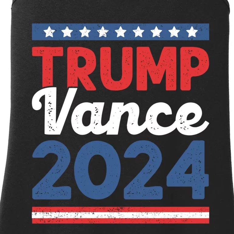 Trump Vance 2024 Donald Trump J.D. Vance For President Ladies Essential Tank