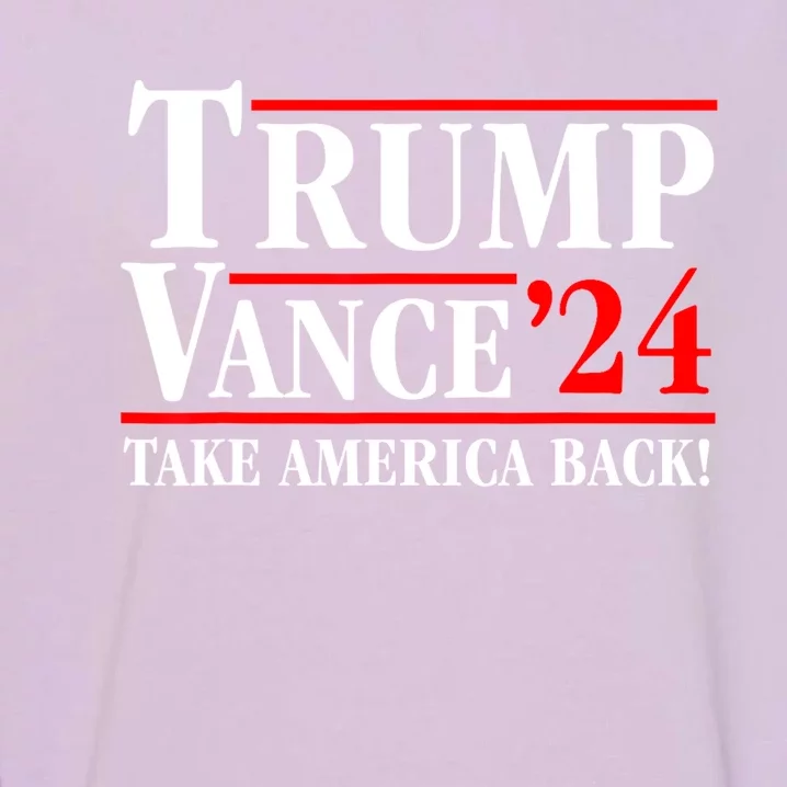 Trump Vance 2024 Us Flag Election President 2024 Garment-Dyed Sweatshirt